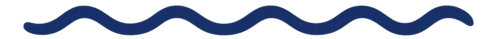 Blue wavy line on a white background.